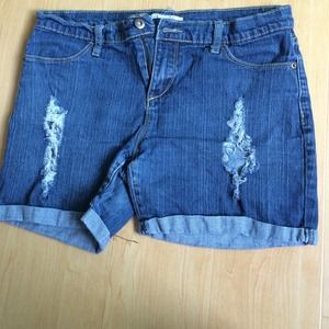 Denim shorts