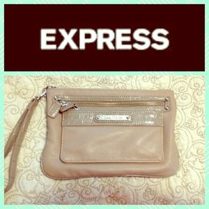 Express Beige Wristlet