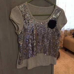 Justice hi-lo top size M