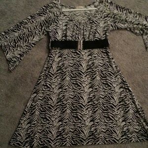 Zebra print dress