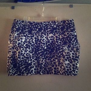Leopard print skirt