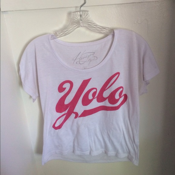 YOLO crop top