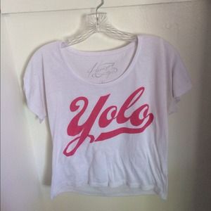 YOLO crop top
