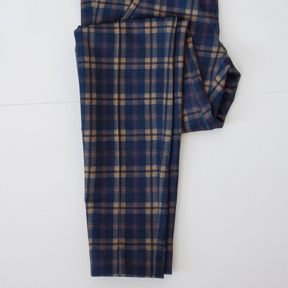 zara plaid pants with zipper