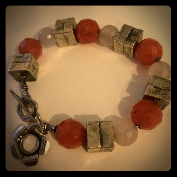 Sterling Silver & Pink Quartz - Picture 1 of 4