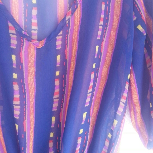 Printed Peasant Blouse
