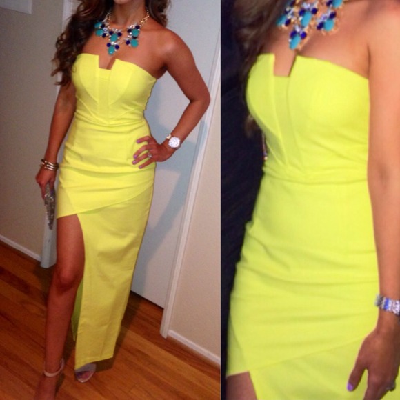 Sabo Skirt Long Tail Lemonade Yellow Dress 2 XS