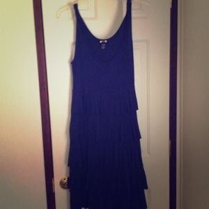 Ruffled tank dress medium