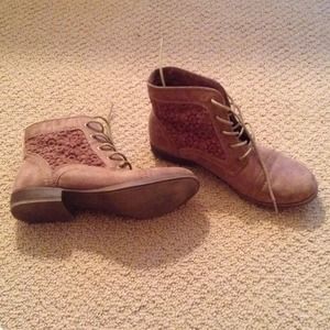 Embroidered booties