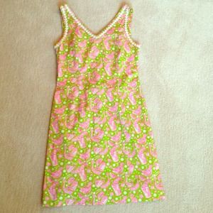 Green Lilly shift dress