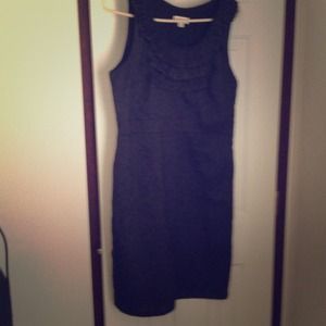 Black ruffled top dressy dress