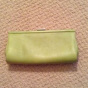 Green banana republic clutch