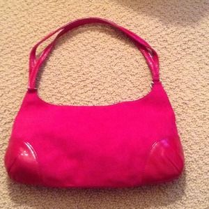 Small pink handbag