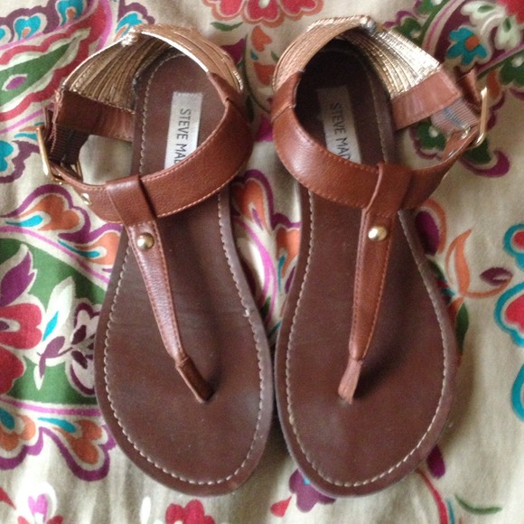 Cognac Steve Madden sandals