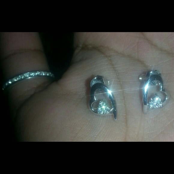 Sterling Silver Hearts & Lizards Earrings - Picture 3 of 3