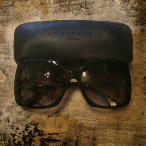 NWOT*Lanvin Sunglasses with Marble Print Arms - Picture 3 of 5