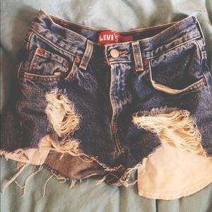 High Waisted Denim Shorts