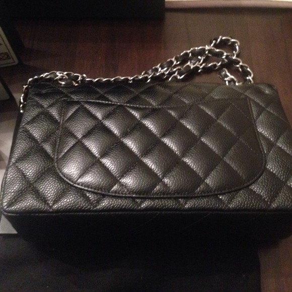Authentic Chanel Small Classic Caviar Flap Bag - Picture 3 of 4