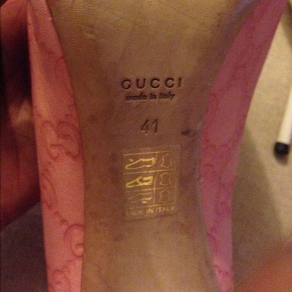 Gucci pink and white peep-toe - Picture 3 of 3
