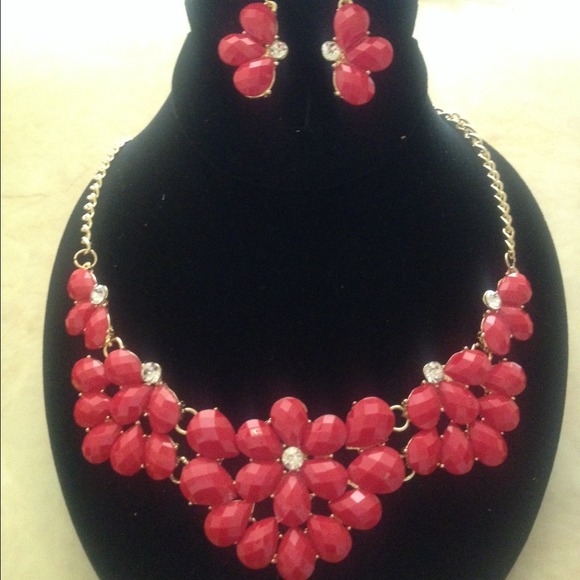 Red Statement Necklace