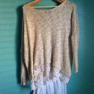 Cream LF dupe sweater