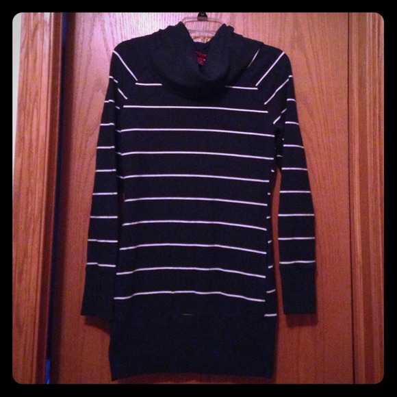 Stripped sweater dress