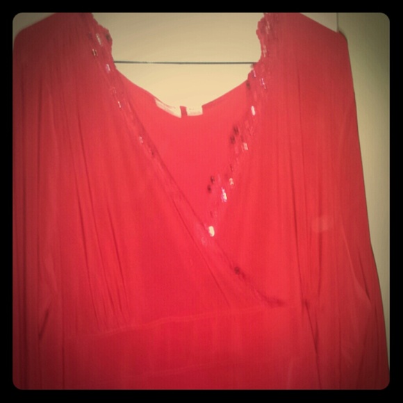 Red ladies blouse