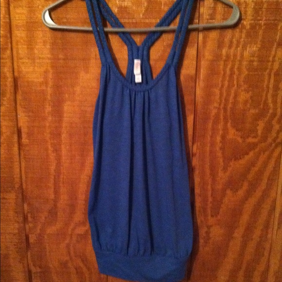 Cornflower Blue Braided Tank
