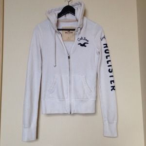 HOLLISTER white hoodie