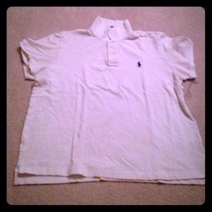 White short sleeve polo