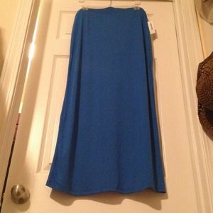 NWT blue maxi skirt!