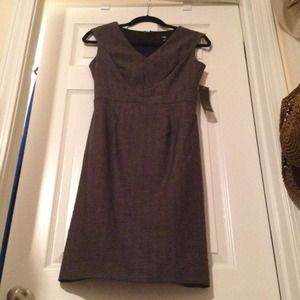 Gorgeous herringbone V neck sheath dress!