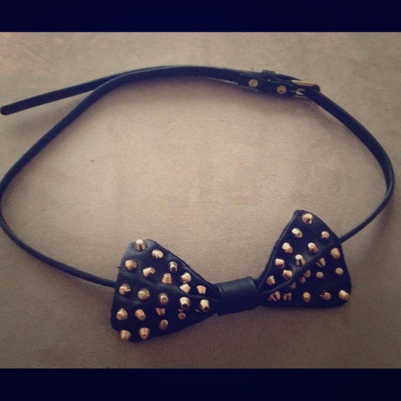 Zara Studded Bow Belt