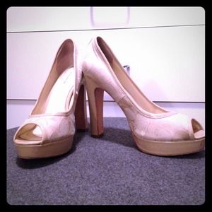 Favorite Cream Coach Heels!
