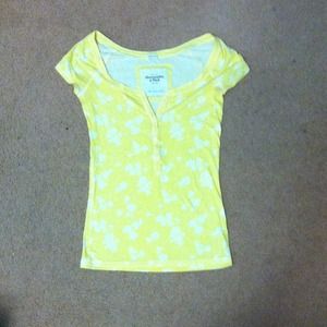 Abercrombie and Fitch yellow blouse
