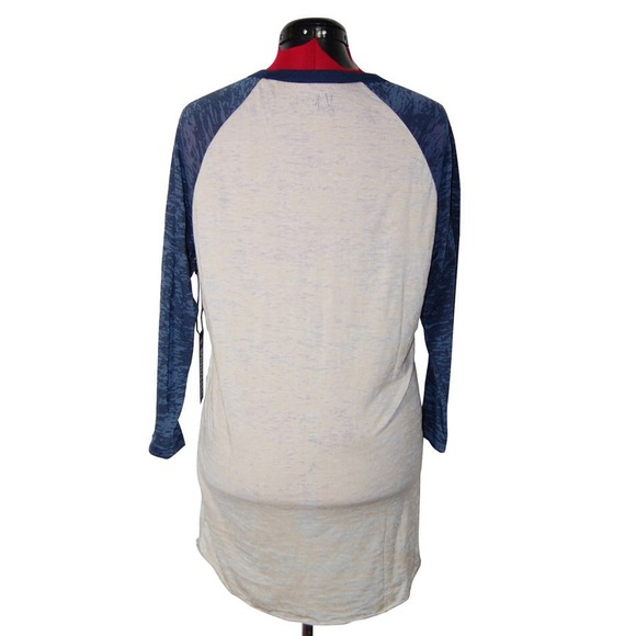 SPIRITUAL GANGSTER ‘Lov'n Myself Into Life’ Burnout Raglan Sleeve T-Shirt NWT - Picture 4 of 5