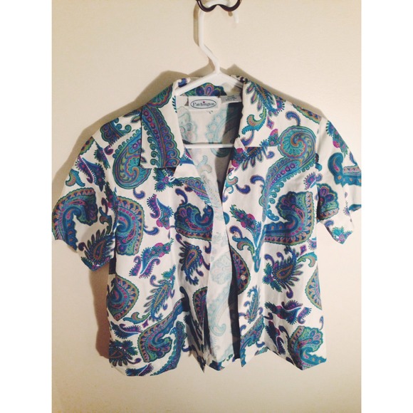 Floral button up blouse