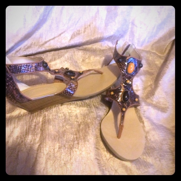 INC sandal wedges