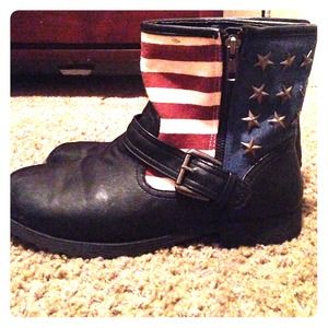 Cute American flag boots