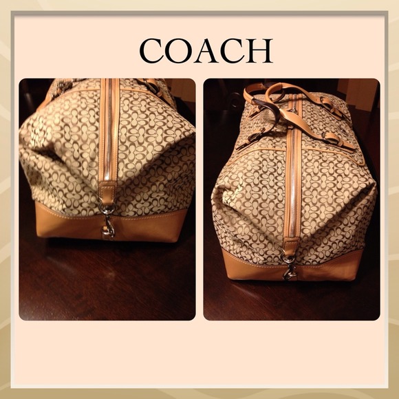 ⛔️SOLD LOCALLY⛔️🌼NWT Coach Signature Cabin Bag🌼 - Picture 3 of 4