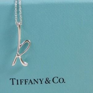 Tiffany's Elsa Peretti Letter "K" Necklace