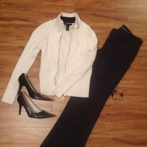 The Limited black and white cardigan