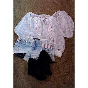 Sheer Hollister Top