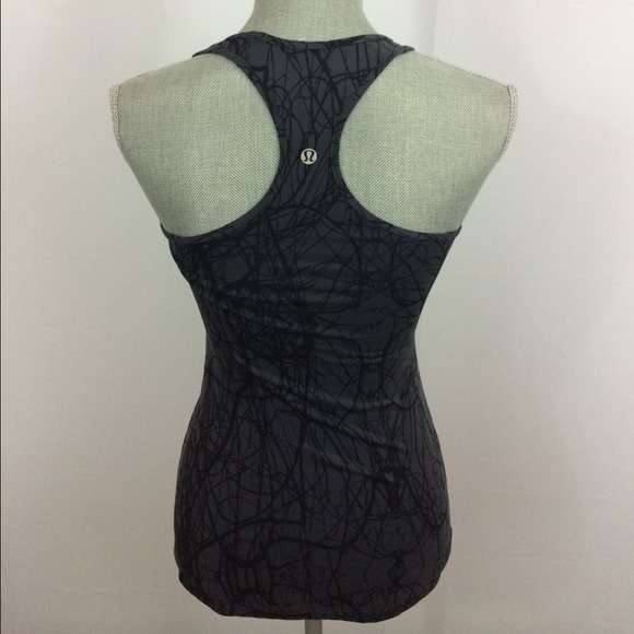Lululemon Cool Racerback Rare Gray Black 4 - Picture 2 of 4