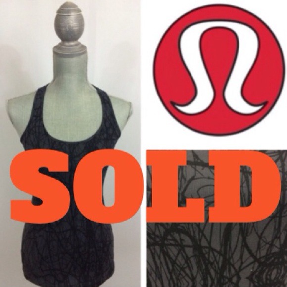 lululemon athletica Tops - Lululemon Cool Racerback Rare Gray Black 4