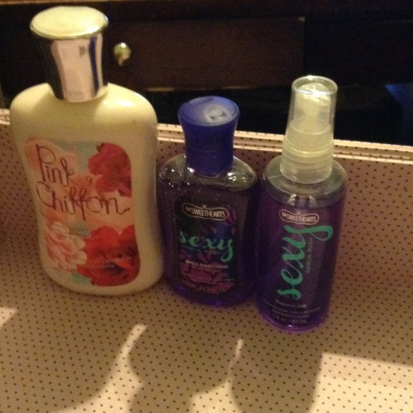 I am selling perfume and lotion and shower gel