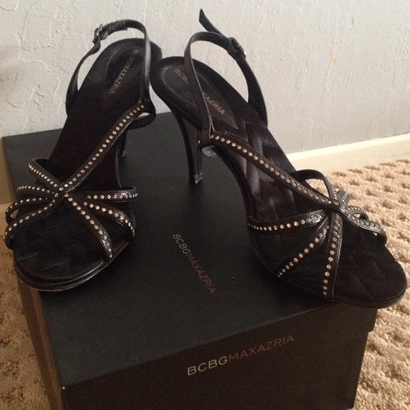 BCBG Maxazria open-toe high-heel dress sandal