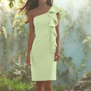 Alfred Angelo Pistachio Bridesmaid Dress