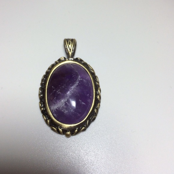 Flash sale!Genuine Amethyst copper pendant