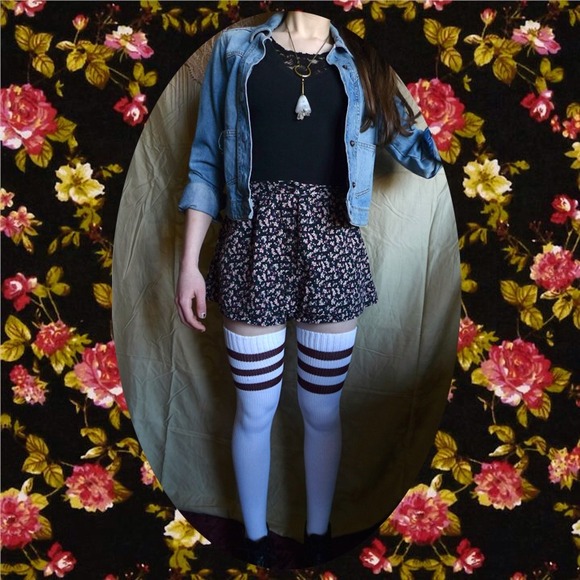 Floral Skorts (skirt w/shorts underneath)